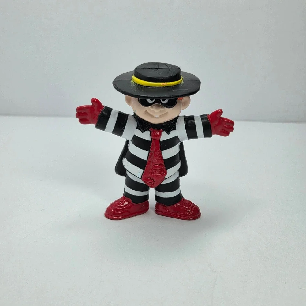 Vintage 1995 McDonalds Ronald McDonald & Hamburglar PVC Toy Figures Set of 2